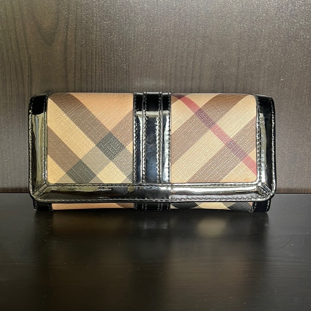Burberry Long Check Continental Wallet
